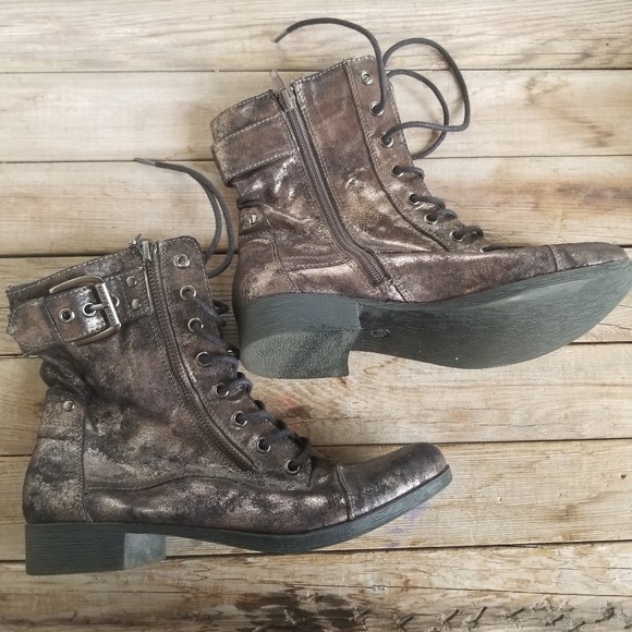 guess metallic boots